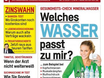 Guter Rat: Mineralwasser manchmal so hilfreich wie Medikamente (FOTO)