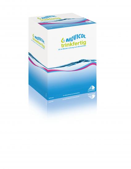 Jetzt Neu: MOVICOL® trinkfertig / Die trinkfertige Lösung bei Obstipation, die gut in Ihren Alltag passt (FOTO)