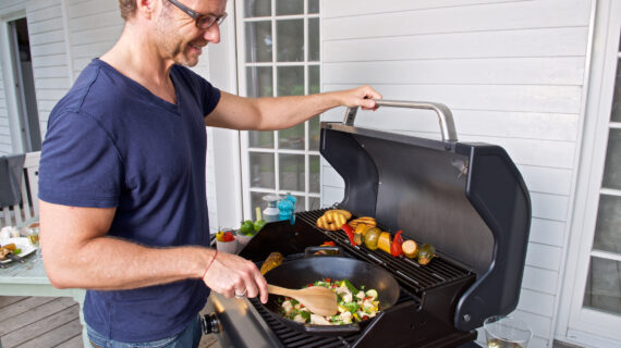 Der Wok für den Grill