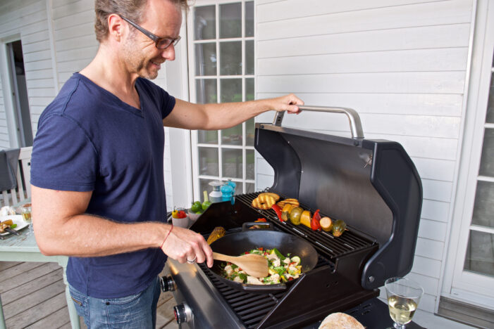 Der Wok für den Grill