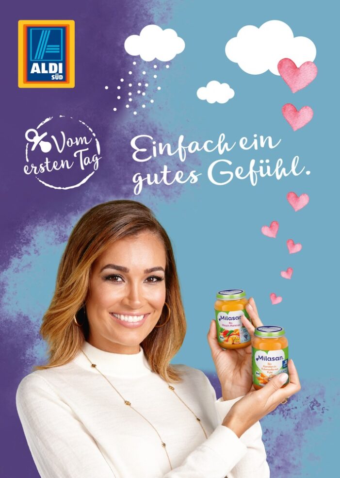 Jana Ina Zarrella wird Milasan-Markenbotschafterin und Mamabloggerin für ALDI SÜD (FOTO)