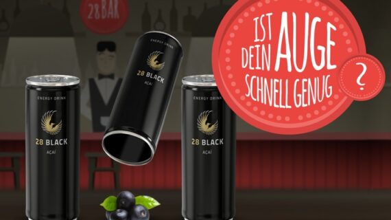 Augen auf und volle Konzentration: Energy Drink 28 BLACK startet neues Online-Spiel (FOTO)
