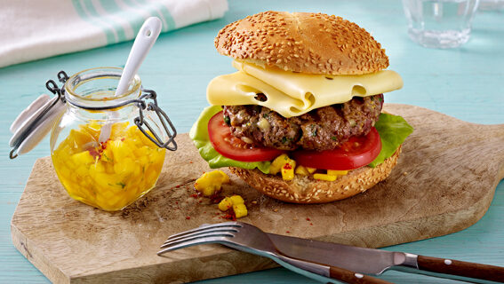 Burger und Käse – Verbraucherfrage der Bergader Privatkäserei