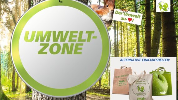 Ausweitung der Nachhaltigkeitsinitiative: real,- schafft ab sofort alle Plastiktüten ab (FOTO)