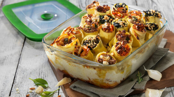 Pasta-Party: Dreierlei Cannelloni mit Pyrex Cook & Store