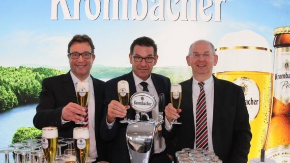 Krombacher Gruppe mit historischem Allzeithoch bei Ausstoß (+3,5%) und Umsatz (+3,9%) (FOTO)
