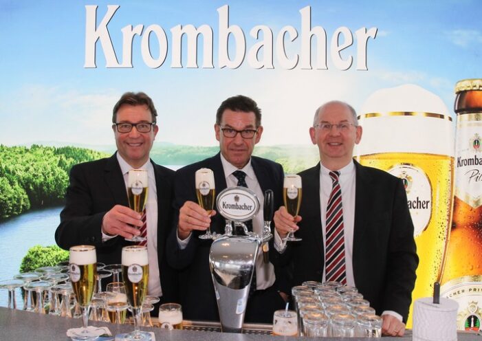 Krombacher Gruppe mit historischem Allzeithoch bei Ausstoß (+3,5%) und Umsatz (+3,9%) (FOTO)