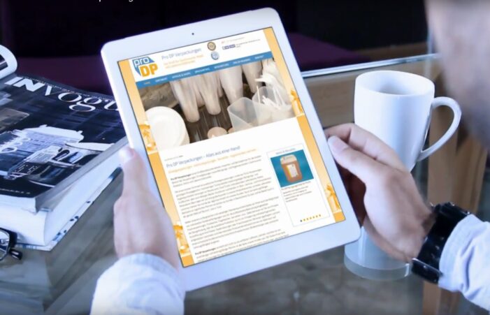 Pro DP Verpackungen bringt den Fachgroßhandel auf Tablet und Smartphone