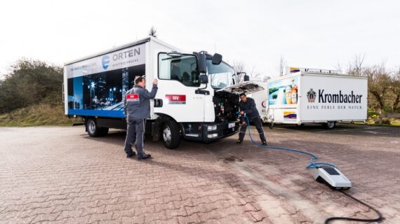 Erfolgreicher Test eines Elektro-LKW von ORTEN Electric-Trucks zur Gastronomie-Belieferung auf der Urlaubsinsel Borkum (FOTO)