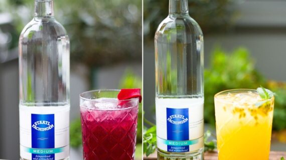 Wellnesscocktails mit Hydrogencarbonat: Yellow Cup und Rosenkavalier – mit Staatl. Fachingen wird der Sommer fruchtig frisch (FOTO)