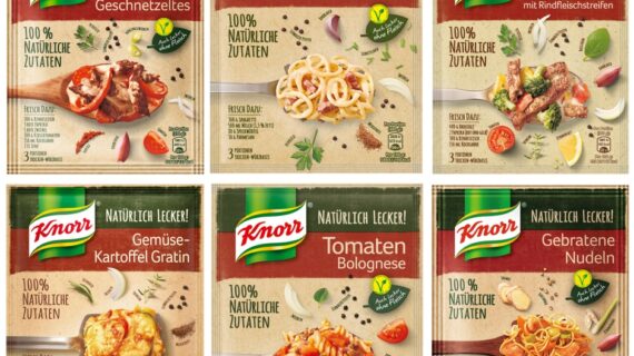 Erfolgreiche Range KNORR Natürlich Lecker! wächst