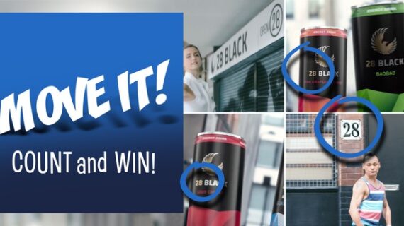 Move it! Count and win / Energy Drink 28 BLACK verlost 112 Mischtrays (FOTO)