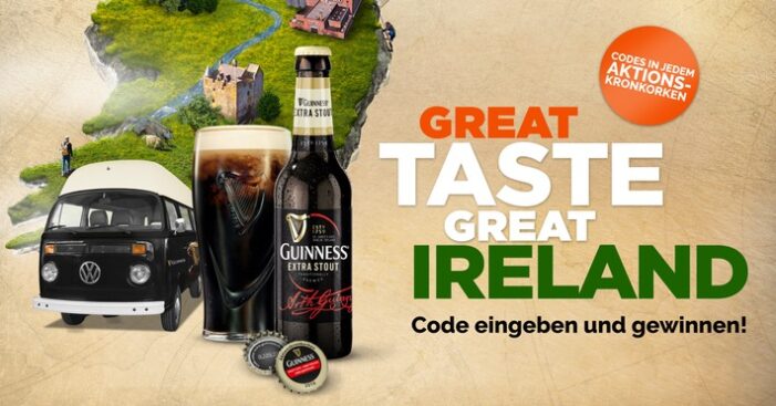 Großes Gewinnspiel – letzte Chance nutzen / Guinness verlost original Bulli, Irland-Urlaub und viele weitere Preise (FOTO)