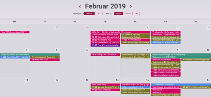 Wein-Plus startet Wein-Kalender