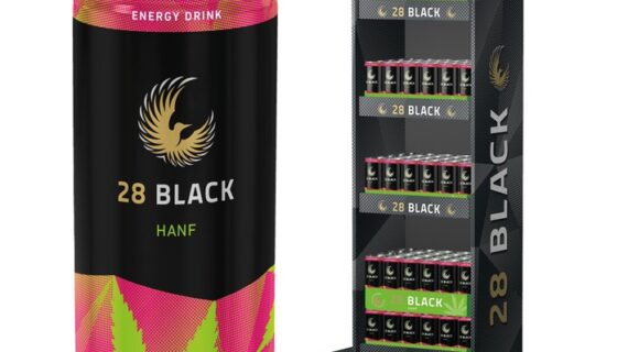 Hanf-Kick bei 28 BLACK / Energy Drink 28 BLACK erweitert seine Range um die Sorte Hanf (FOTO)