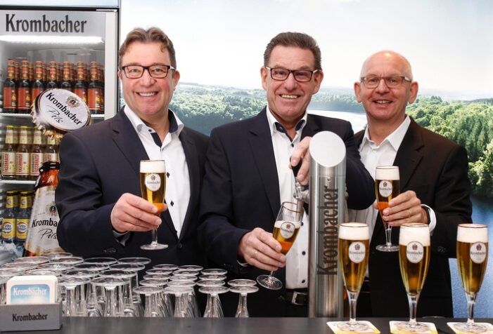 Erneutes Rekordjahr: Krombacher Gruppe erhöht Ausstoß um +1,2 % auf 7,591 Mio. hl / Der Umsatz der Krombacher Gruppe stieg um +1,4 % auf 862,1 Mio. EUR. (FOTO)