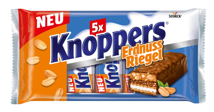 Knoppers jetzt auch als ErdnussRiegel und KokosRiegel