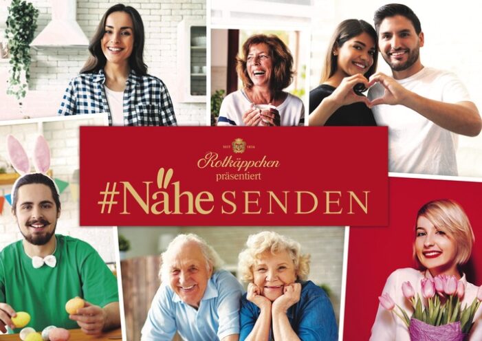 Rotkäppchen präsentiert #NäheSENDEN / Dieses Osterfest wird trotzdem persönlich: Videogrüße über das Fernsehen (FOTO)