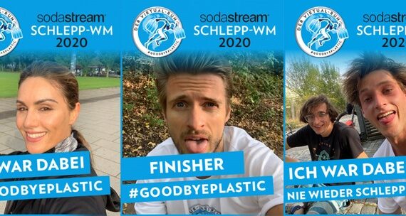 Ergebnis der Schlepp-Meisterschaft 2020 – Der Virtual Run steht fest: SodaStream feiert Gewinner und Hunderte Schlepp-Champions für ihren Einsatz für die Umwelt (FOTO)