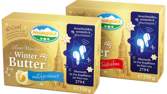 Festlicher Auftritt: Weideglück Ulmer Münster Winterbutter