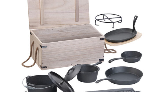 Semptec Urban Survival Technology 9-teiliges Gusseisen-Dutch-Oven-Set
