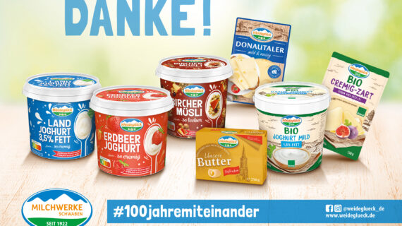 Danke für 100 Jahre Milchwerke Schwaben