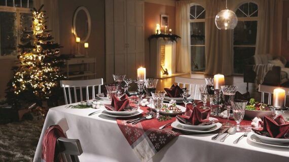Die festlich gedeckte Weihnachtstafel von erwinmueller.de