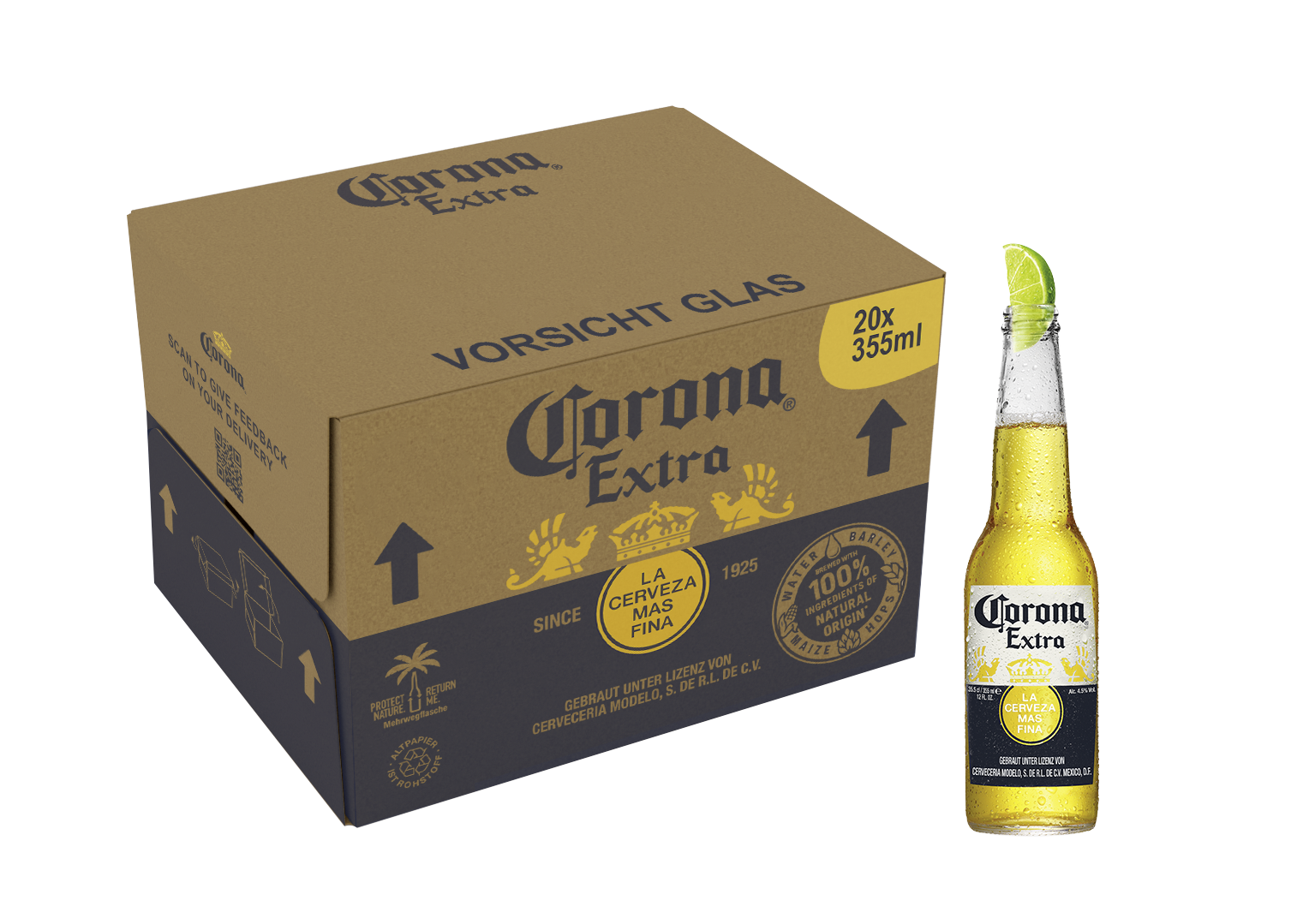 Smurfit Kappa entwickelt in Rekordzeit Verpackung für Biermarke Corona