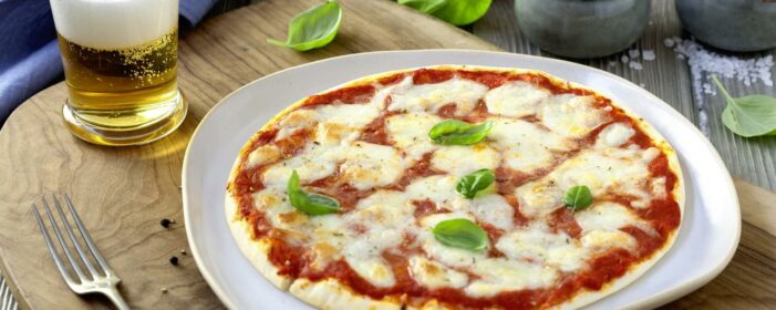 Glutenfreie Pizza für den internationalen Markt
