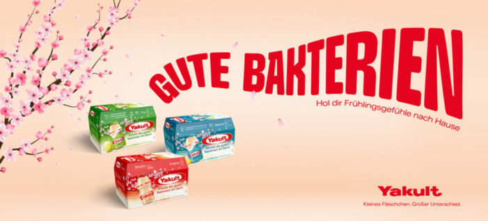 Yakult sorgt mit saisonal-blumigem Design für Frühlingsgefühle