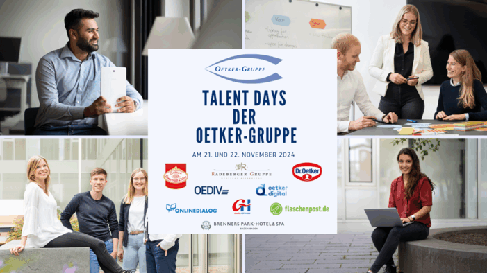 Talent Days vermitteln die Vielfalt der Oetker-Gruppe