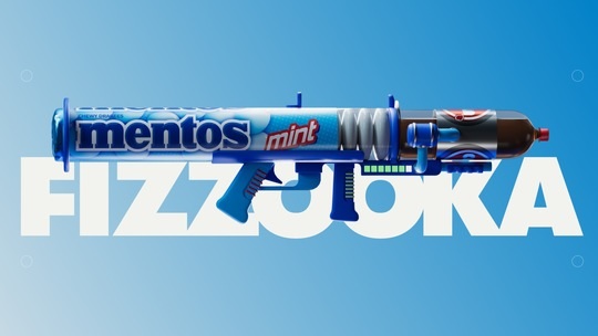 Mentos launcht „Fizzooka“: Gamification trifft auf Kult-Experiment in Fortnite Creative