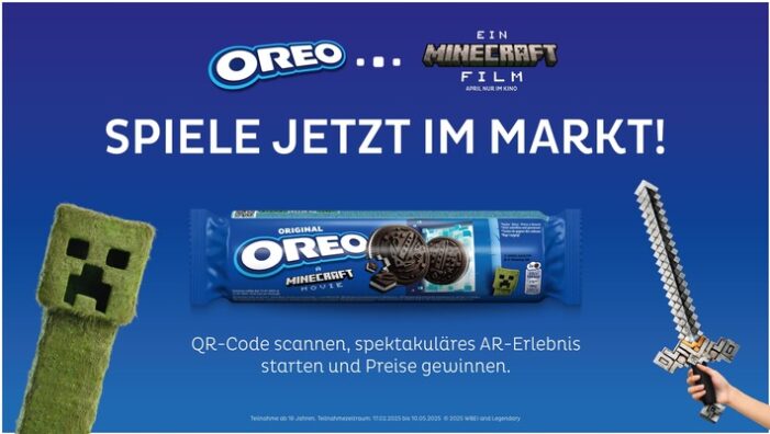 OREO x Ein Minecraft Film Experience So wird der Wocheneinkauf zum spielerischen Abenteuer: die OREO x EIN MINECRAFT FILM Experience