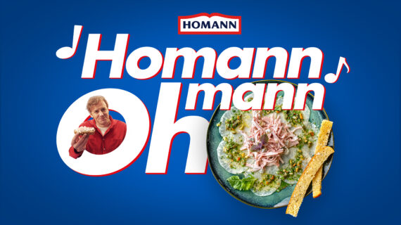 Homann Oh mann! HOMANN inszeniert seine Salate mit musikalischer Neuinterpretation seines Kultslogans