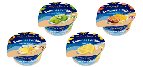 Die MÖVENPICK Feinjoghurt Sommer Edition