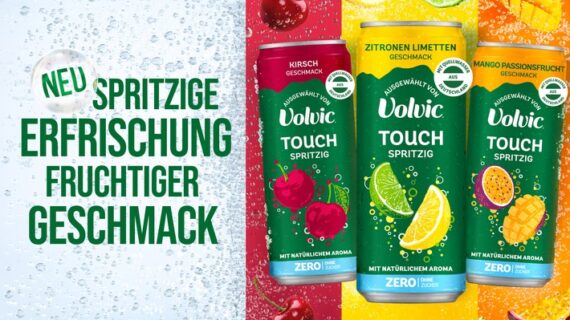 Volvic präsentiert Touch Spritzig Zero: Die prickelnde Abkühlung für den Sommer