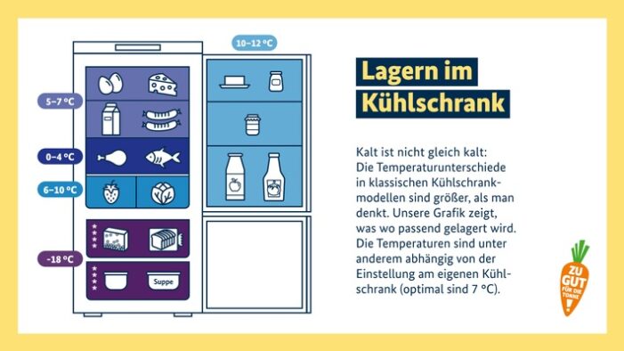 Frische bewahren, Abfälle vermeiden – so lagern Sie Lebensmittel im Kühlschrank richtig