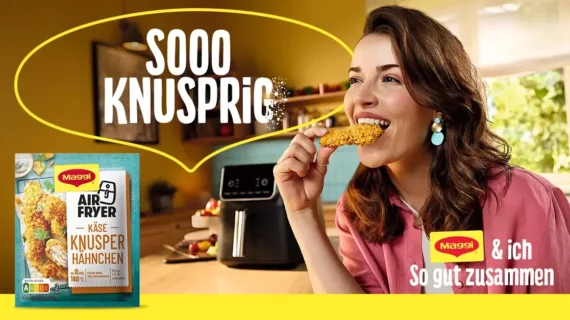Unter der Markenidee „MAGGI & Ich. So gut zusammen“ lanciert MAGGI neue Airfryer-Werbekampagne