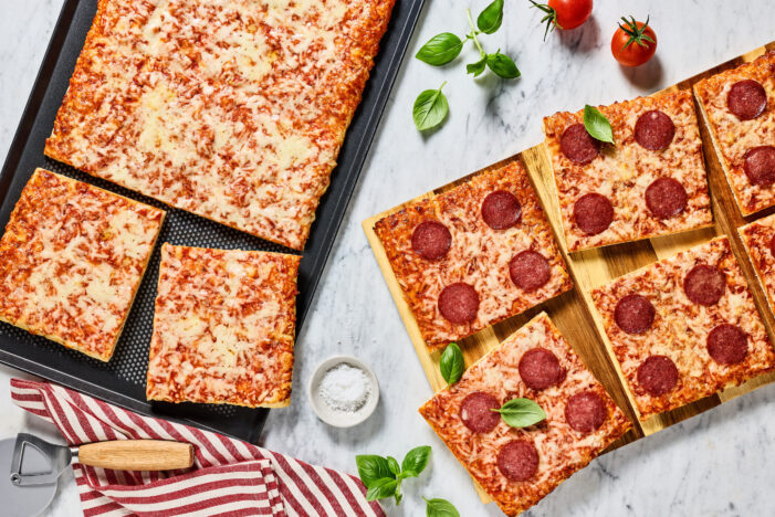 Pizza-Genuss vom Blech