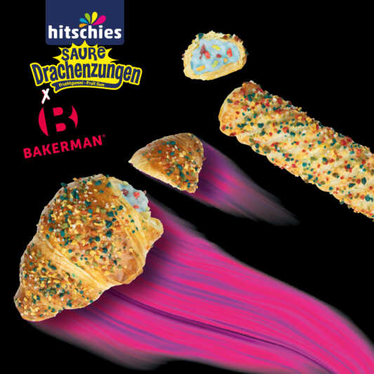 „Bakerman und hitschies bringen Innovation in den Backwarenmarkt: Bunt, Sauer, Crunch“„Bakerman und hitschies bringen Innovation in den Backwarenmarkt: Bunt, Sauer, Crunch“