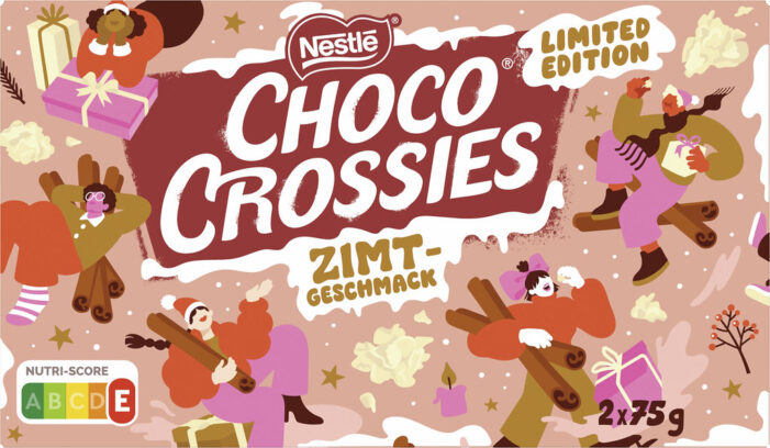 Neue Sorten und kreatives Verpackungsdesign: CHOCO CROSSIES und CHOCLAIT CHIPS sorgen für Weihnachtsstimmung
