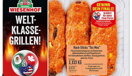 Mehr kulinarische Unterstützung beim Fußball geht nicht: WIESENHOF präsentiert die neue Viererkette „Welt-Klasse-Grillen“ Mehr kulinarische Unterstützung beim Fußball geht nicht: WIESENHOF präsentiert die neue Viererkette „Welt-Klasse-Grillen“