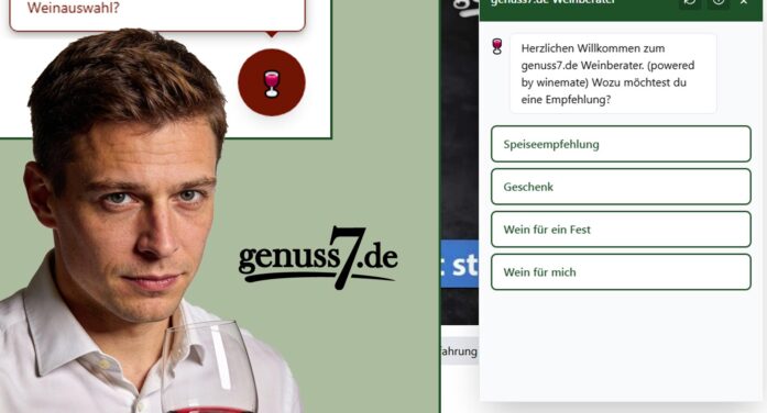 genuss7.de stellt seinen neuen Weinberater „Winemate“ vor