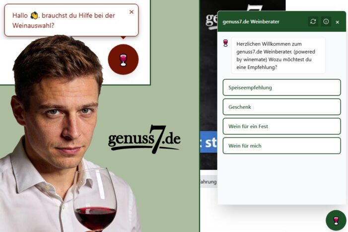 genuss7.de stellt seinen neuen Weinberater „Winemate“ vor