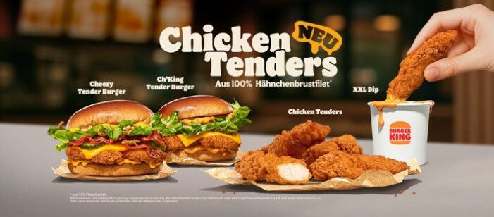 DIP. CRUNCH. MMMHHH! Die neuen Chicken Tenders mit XXL Dip / Burger King® Deutschland antwortet auf die Snacking-Bedürfnisse der Deutschen