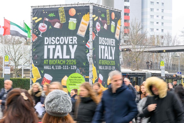 Italian Trade Agency zieht positive Bilanz des italienischen Gemeinschaftsauftritts auf der BIOFACH 2026 Italian Trade Agency zieht positive Bilanz des italienischen Gemeinschaftsauftritts auf der BIOFACH 2026