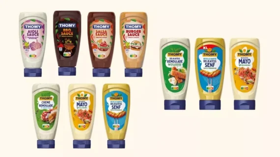 Frischer Look für die Klassiker: THOMY-Saucen jetzt in Tubenform Squeeze