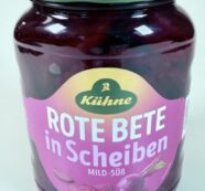 Produktrückruf Kühne Rote Bete Scheiben, 720ml im Glas: Gefahr durch Fremdkörper im Produkt