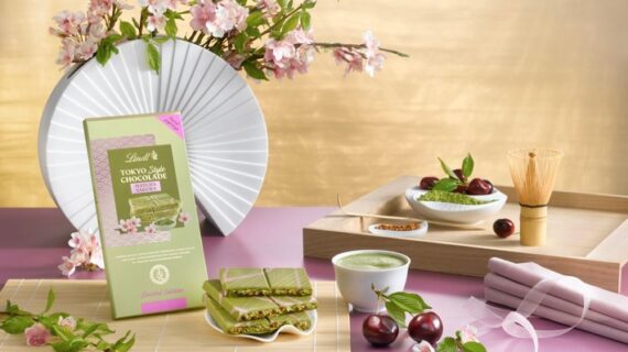 Wenn Japan in Rosa erblüht: Lindt feiert die Sakura-Saison mit einer streng limitierten Tokyo Style Chocolade Edition: Matcha Sakura