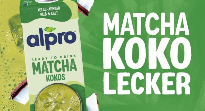 Alpro lanciert Ready to Drink Matcha mit Kokosnuss
